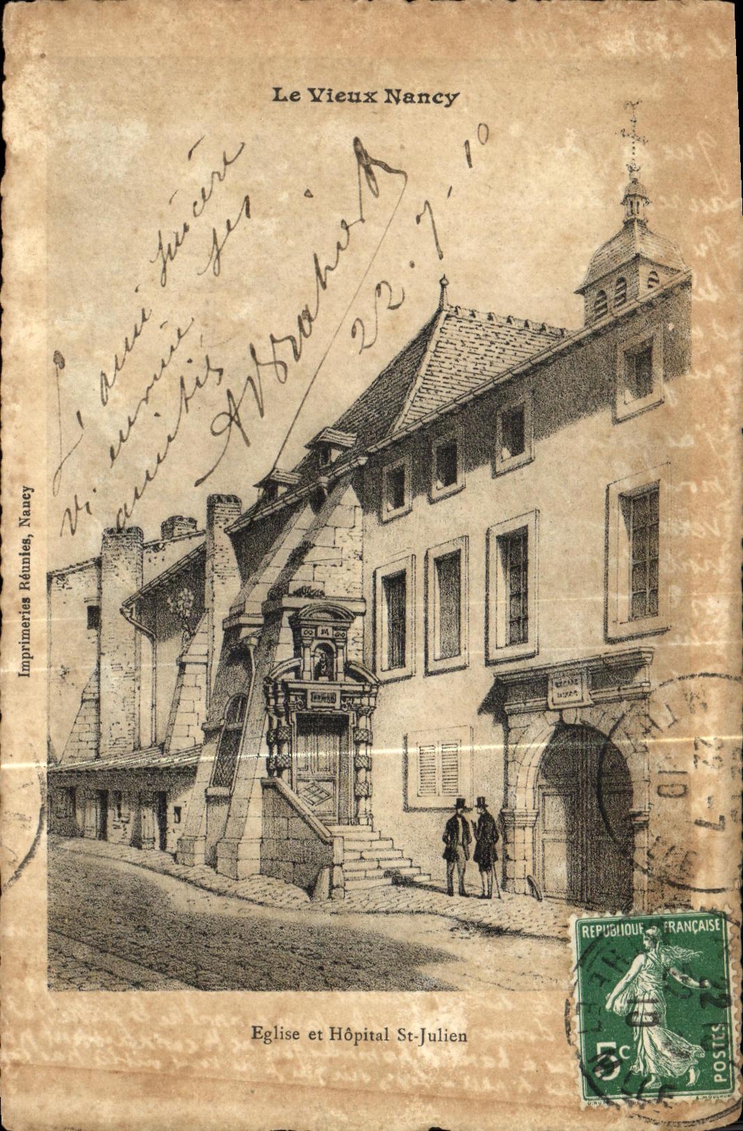 CPA Nancy Eglise et Hopital St Julien