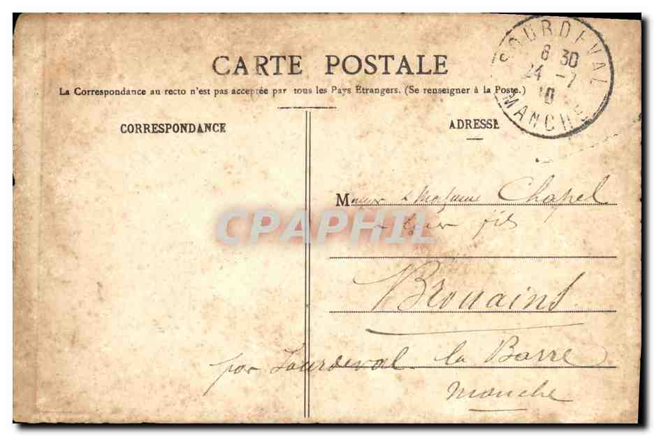 CPA Nancy Eglise et Hopital St Julien — Verso