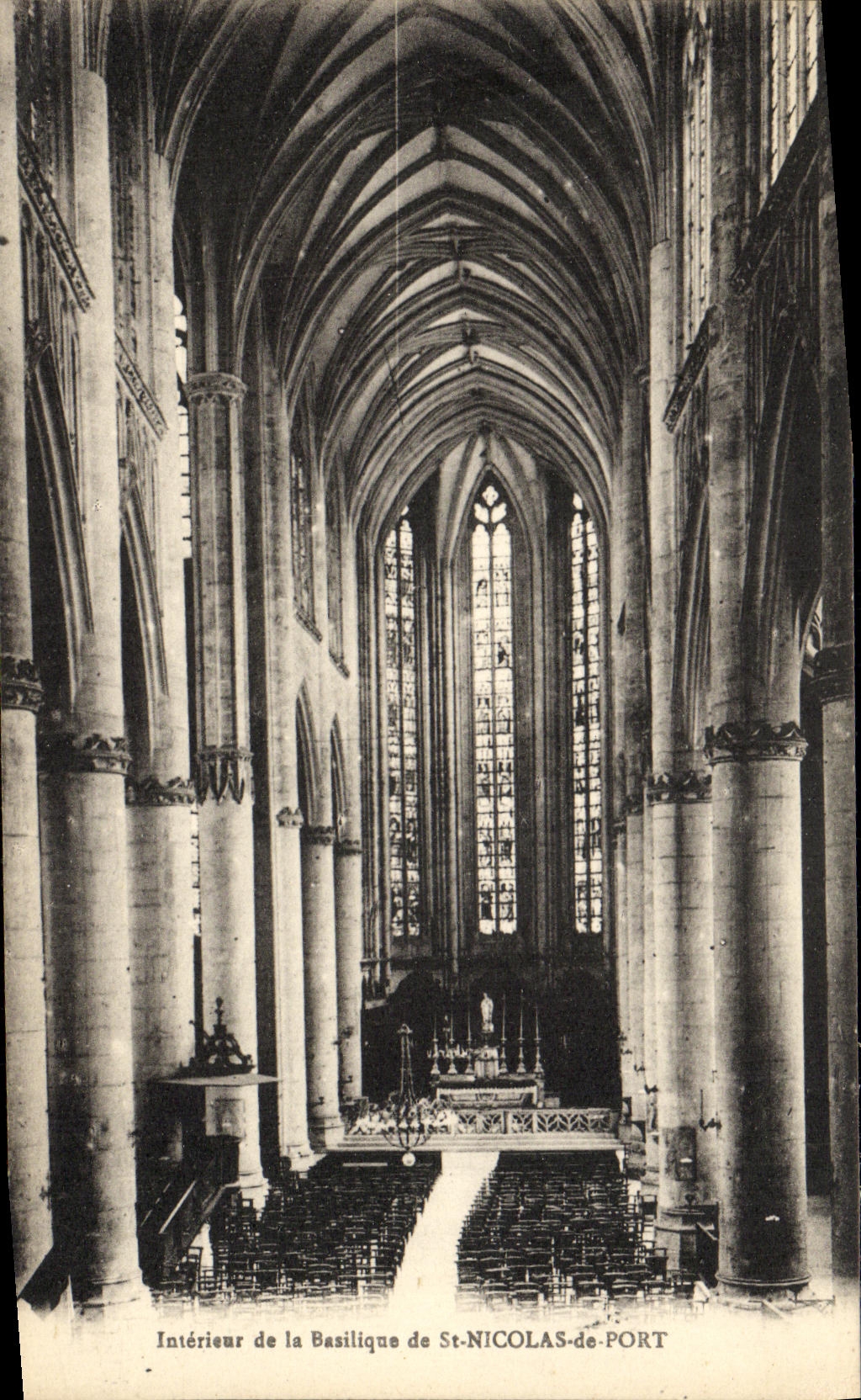 Interior de la Basílica de San NICOLAS-de-PORT — editor no identificado, n. serie 54