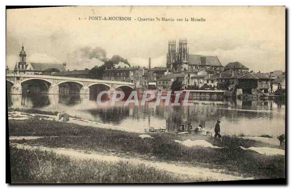 Pont-A-Mousson - Quartier St-Martin sur la Moselle — éditeur non identifié, n° de série non visible