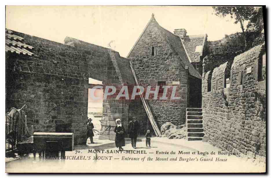 Mont-Saint-Michel — Entrata del Mont e Logis dei Borghesi — editore non identificato, n°70