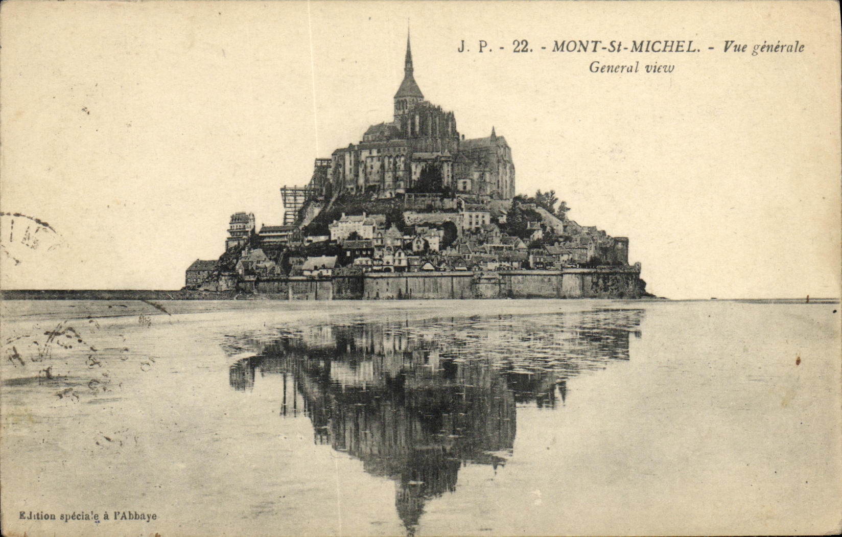 Mont-Saint-Michel — Vue générale — J.P. 22 — Édition spéciale à l'Abbaye