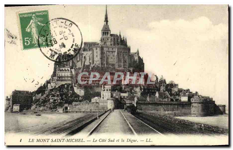 Le Mont-Saint-Michel — Le Côté Sud et la Digue — LL.