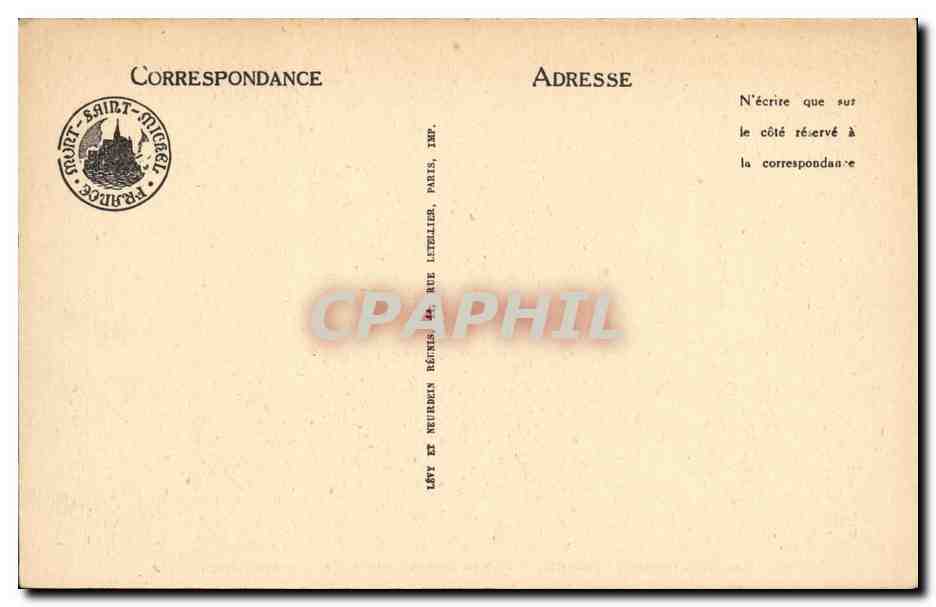 CPA La Mont Saint Michel Pecheurs De Greves Et Coquetieres — Verso
