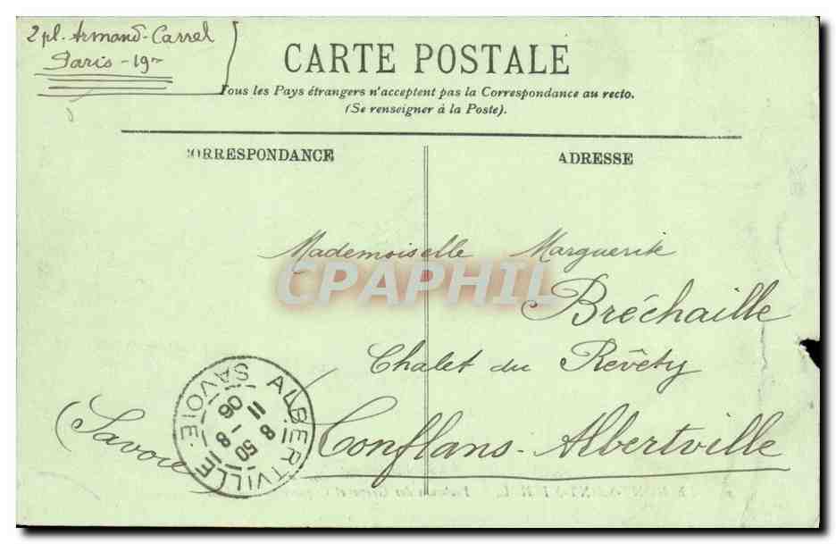 CPA La Mont Saint Michel Pecheurs des Greves et Coquetieres — Rückseite