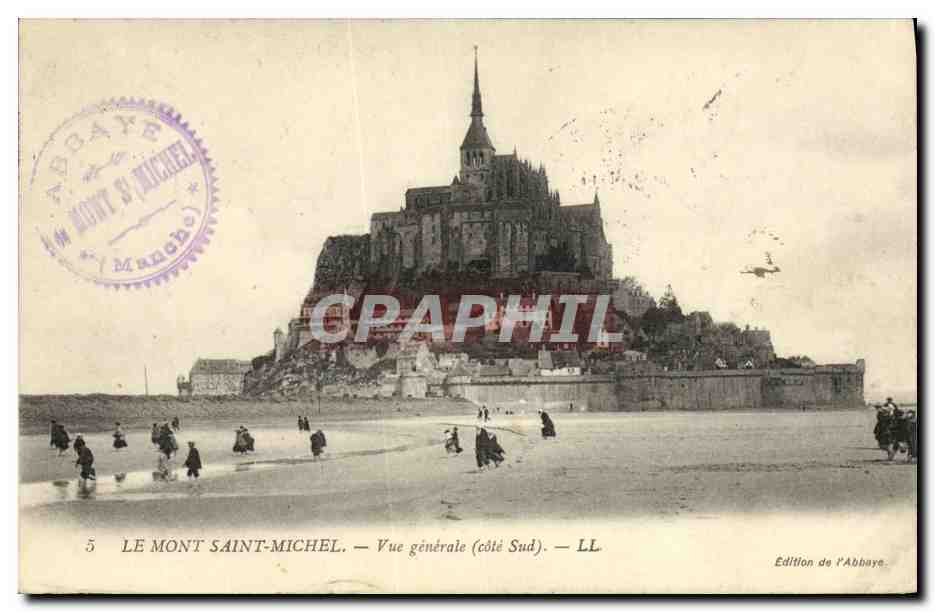 Le Mont Saint-Michel — Vue générale (côté Sud) — Édition de l'Abbaye