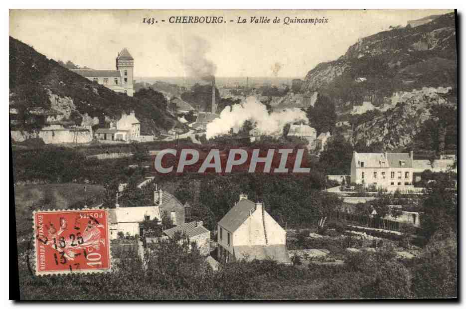 Cherbourg - La Vallée de Quincampoix — éditeur inconnu, n° 143