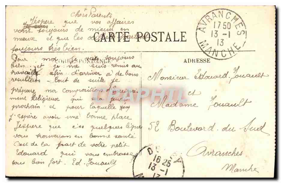 Cherbourg - La Vallée de Quincampoix — éditeur inconnu, n° 143 — Reverso