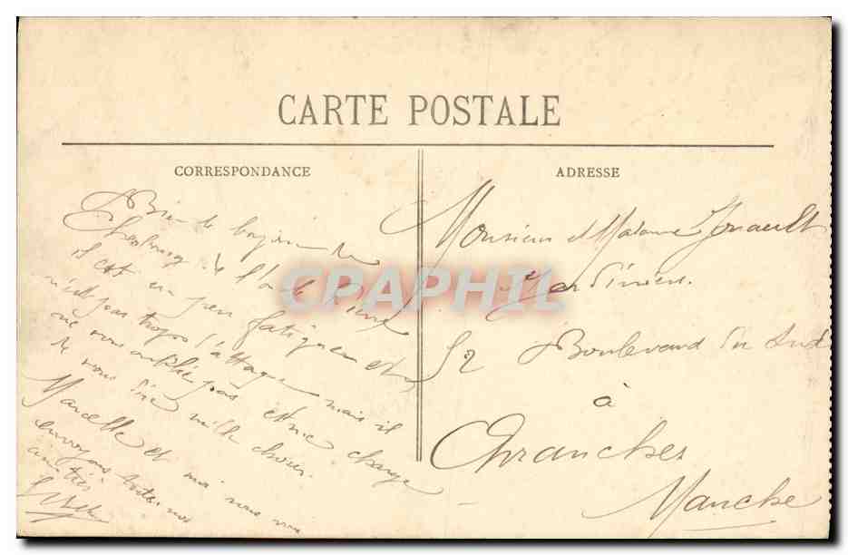 Cherbourg - L'Avant-Port et les Transbordeurs des Transatlantiques — Collection P. B., Cherbourg — Verso