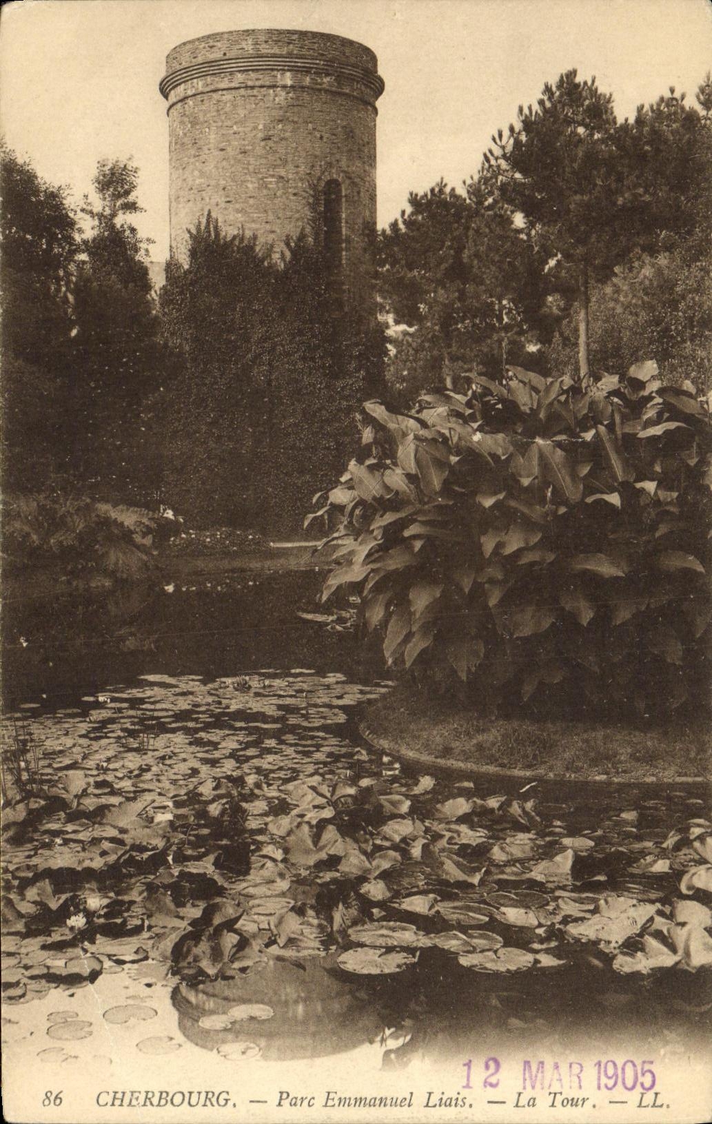 CPA Cherbourg Parc Emmanuel Liais La Tour 
