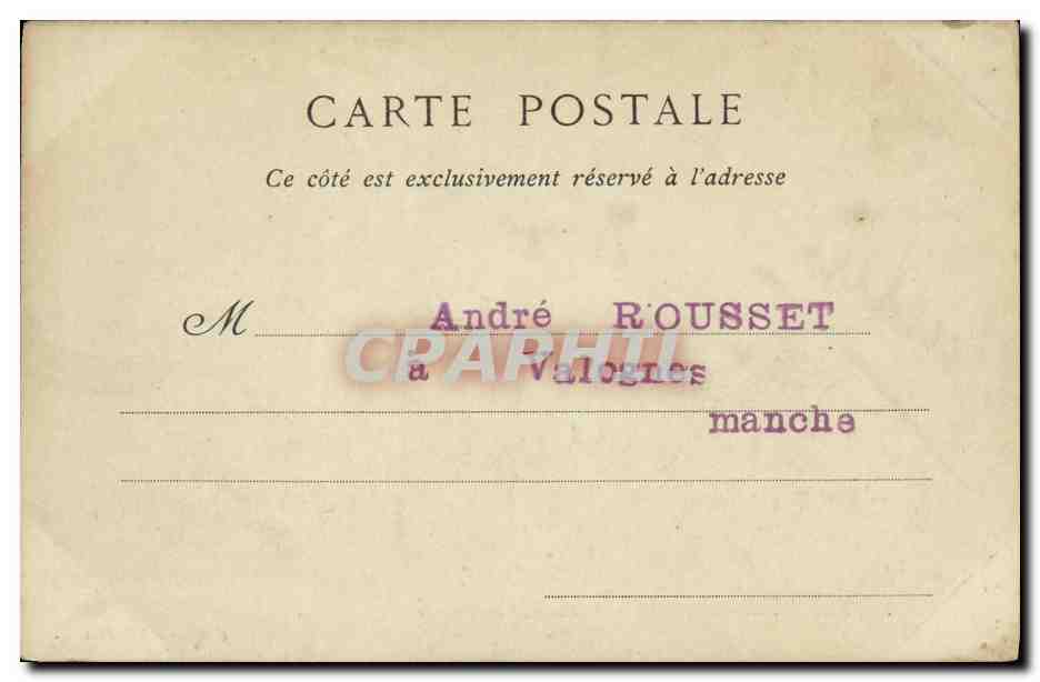 CPA Environs de Cherbourg Landemer Vue Generale — Rückseite