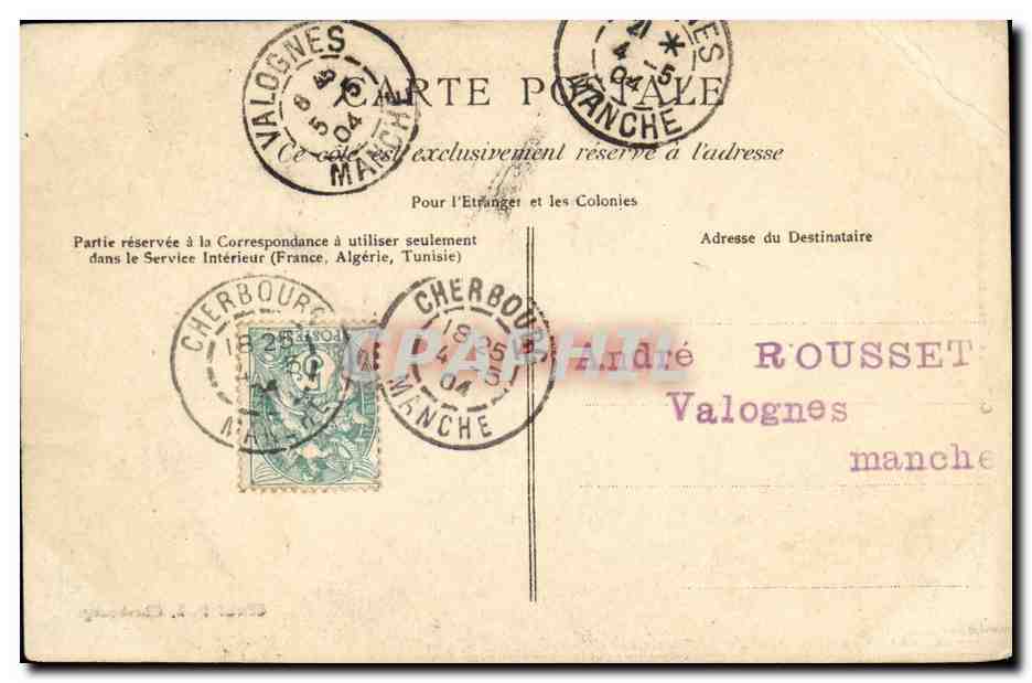 Querqueville — Les Casernes du Polygone — G.F. n°105 — Rückseite