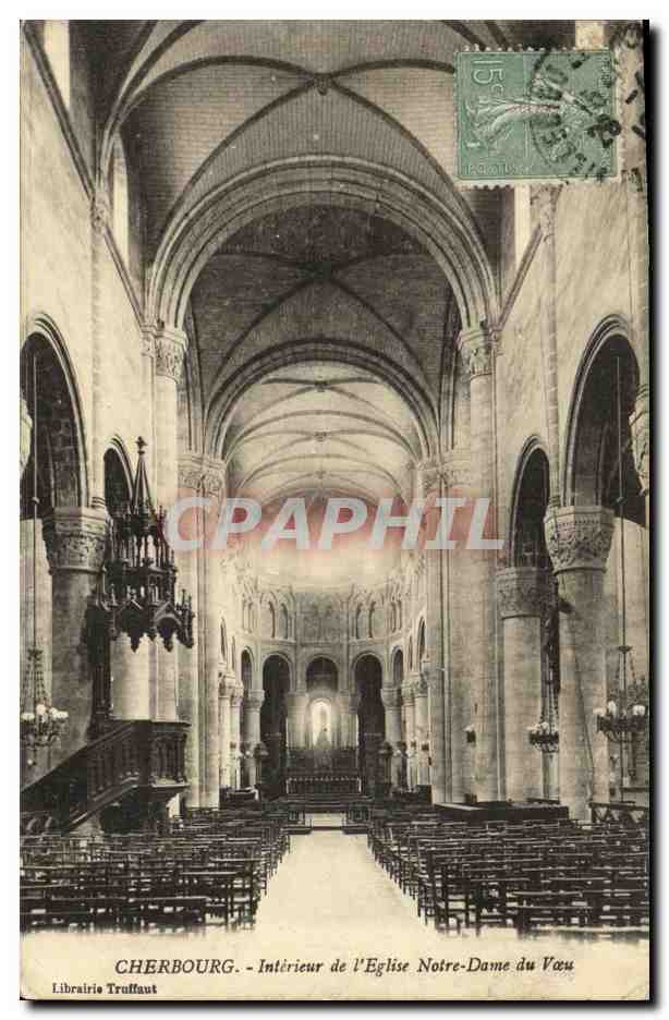 Cherbourg - Innenansicht der Kirche Notre-Dame du Vœu — Librairie Truffaut