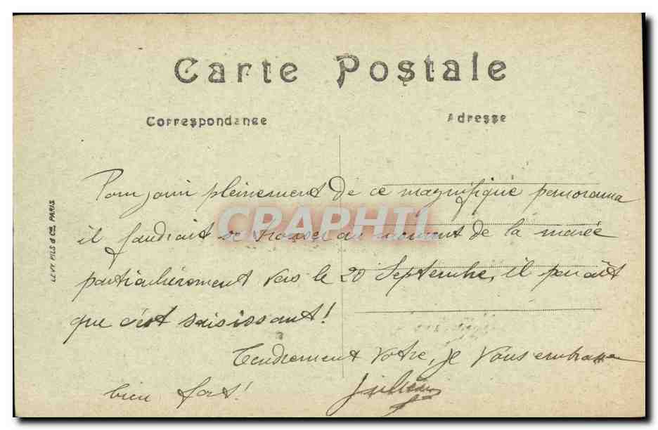CPA Avranches La Baie du Mont Saint Michel — Rückseite
