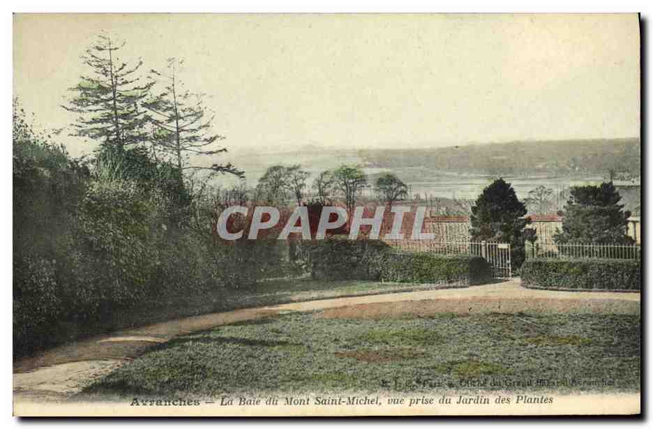 CPA Avranches La Baie du Mont Saint Michel Vue Prise du Jardin des Plantes