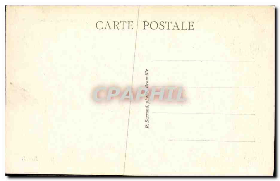 Granville — Le Nermandy-Hôtel, le Casino et la Plage à l'heure du Bain — Achterkant
