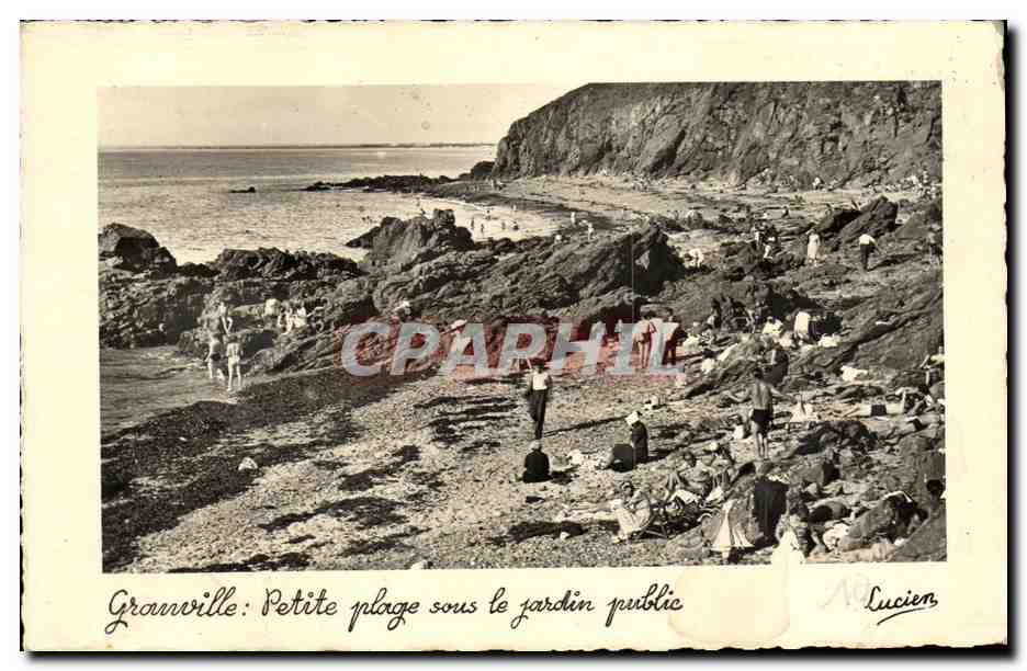 Granville: Petite plage sous le jardin public — Lucien, n°12