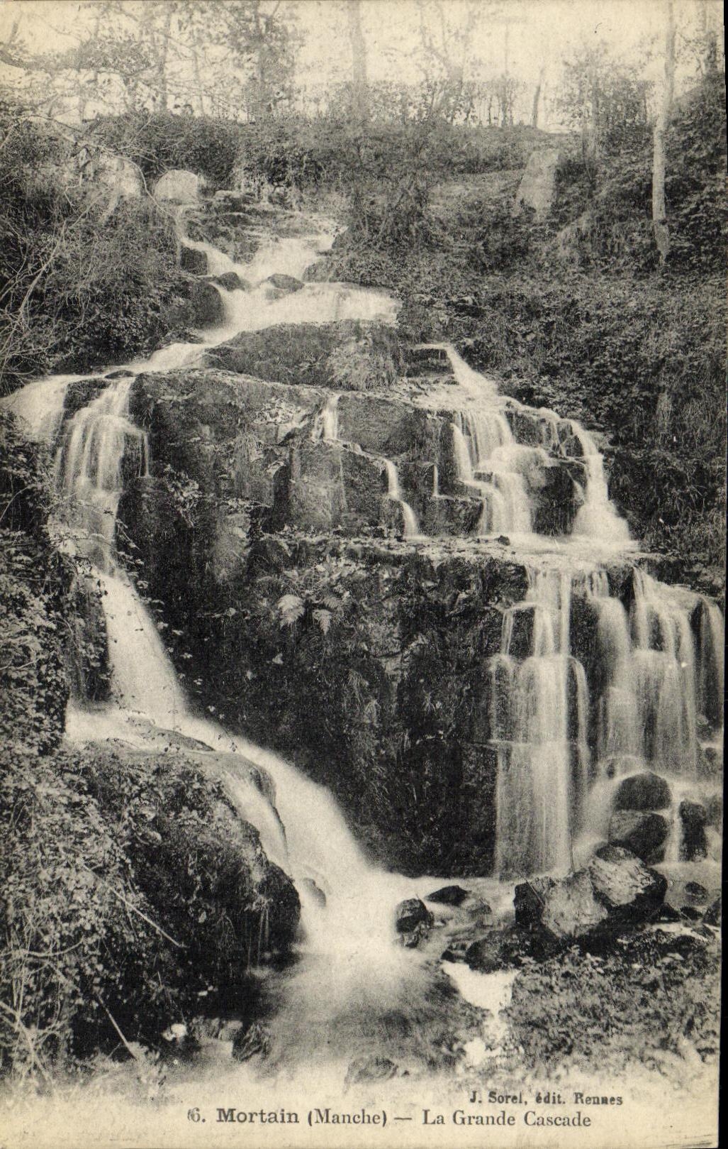 Mortain (Manche) — La Grande Cascade — J. Sorel, édit. Rennes