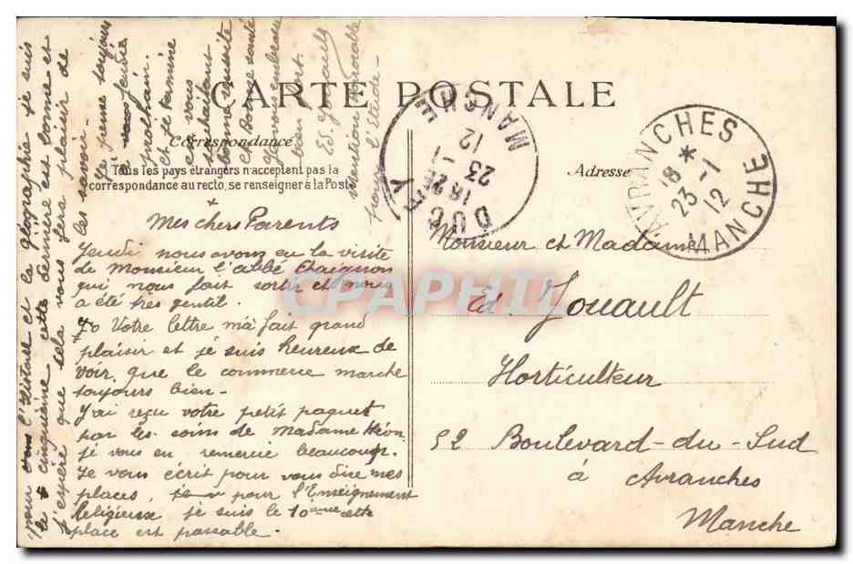 MORTAIN — Petite Passerelle sur la Cance — E.P.D. n°25 — Achterkant