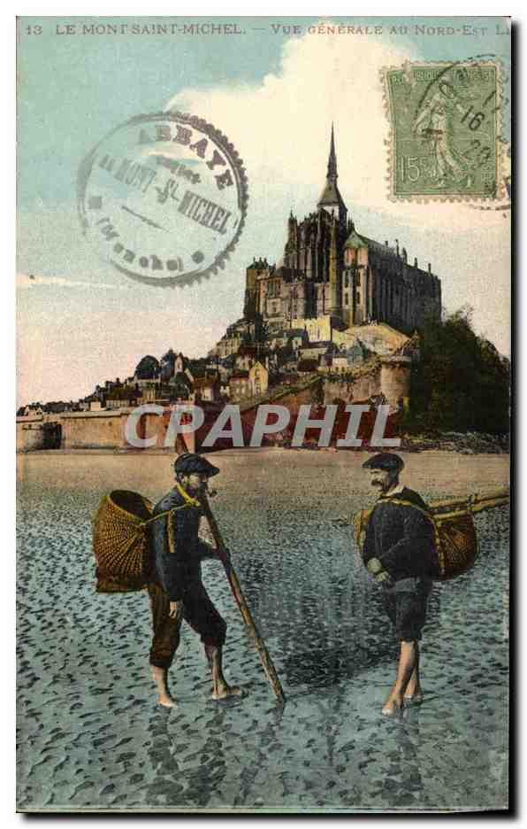 Le Mont-Saint-Michel — Vue générale au Nord-Est — Imp. Lévy Fils & Cie, Paris