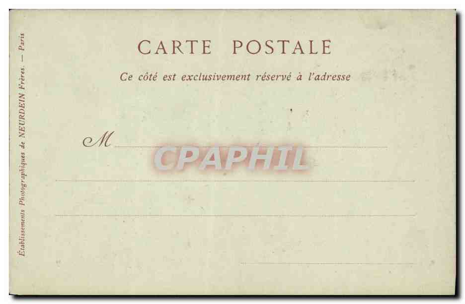 CPA Mont Saint Michel L Eglise Paroissiale — Verso