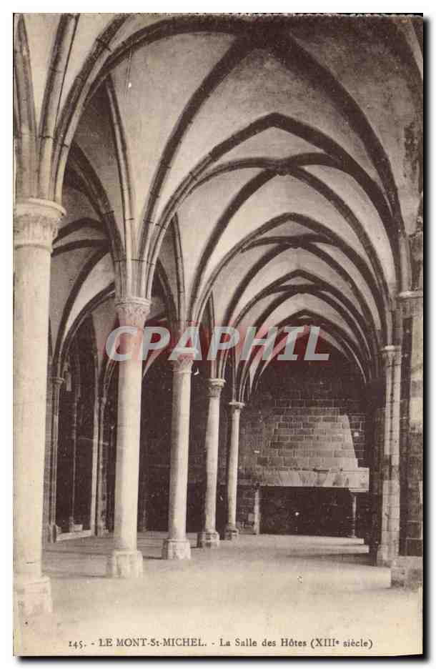 Le Mont-Saint-Michel - La Salle des Hôtes (XIIIe siècle)