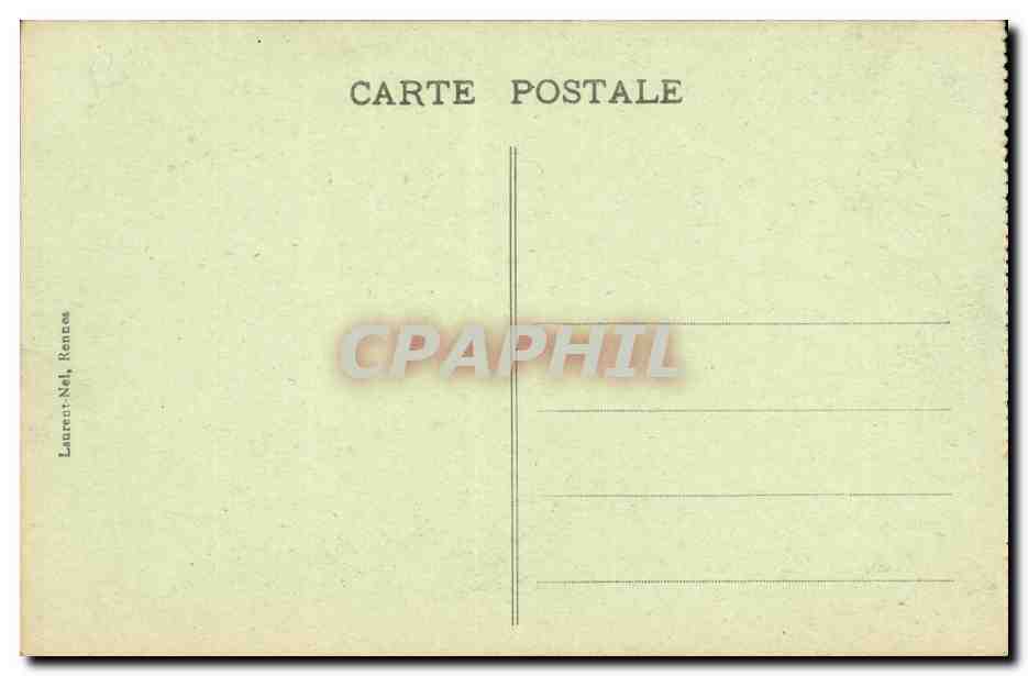 CPA Mont Saint Michel La crypte des gros piliers  — Verso