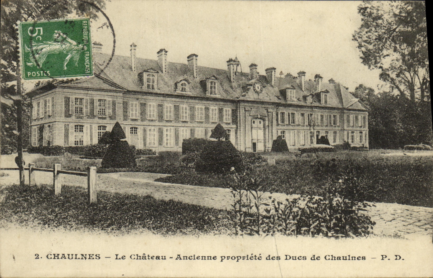 CPA Chaulnes Le Chateau Ancienne propriete des Ducs de Chaulnes