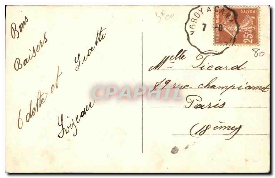 CPA Maisnieres — Verso