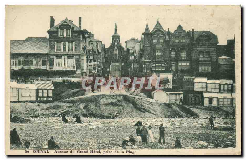CPA Onival Avenue du Grand Hotel Prise de la Plage