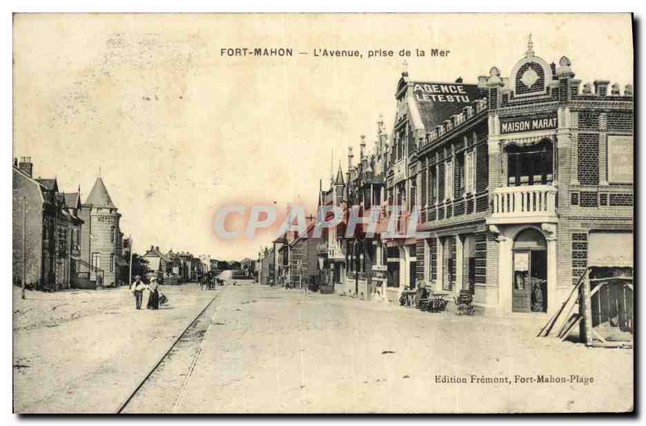 CPA Fort Mahon L Avenue Prise de la Mer Maison Marat
