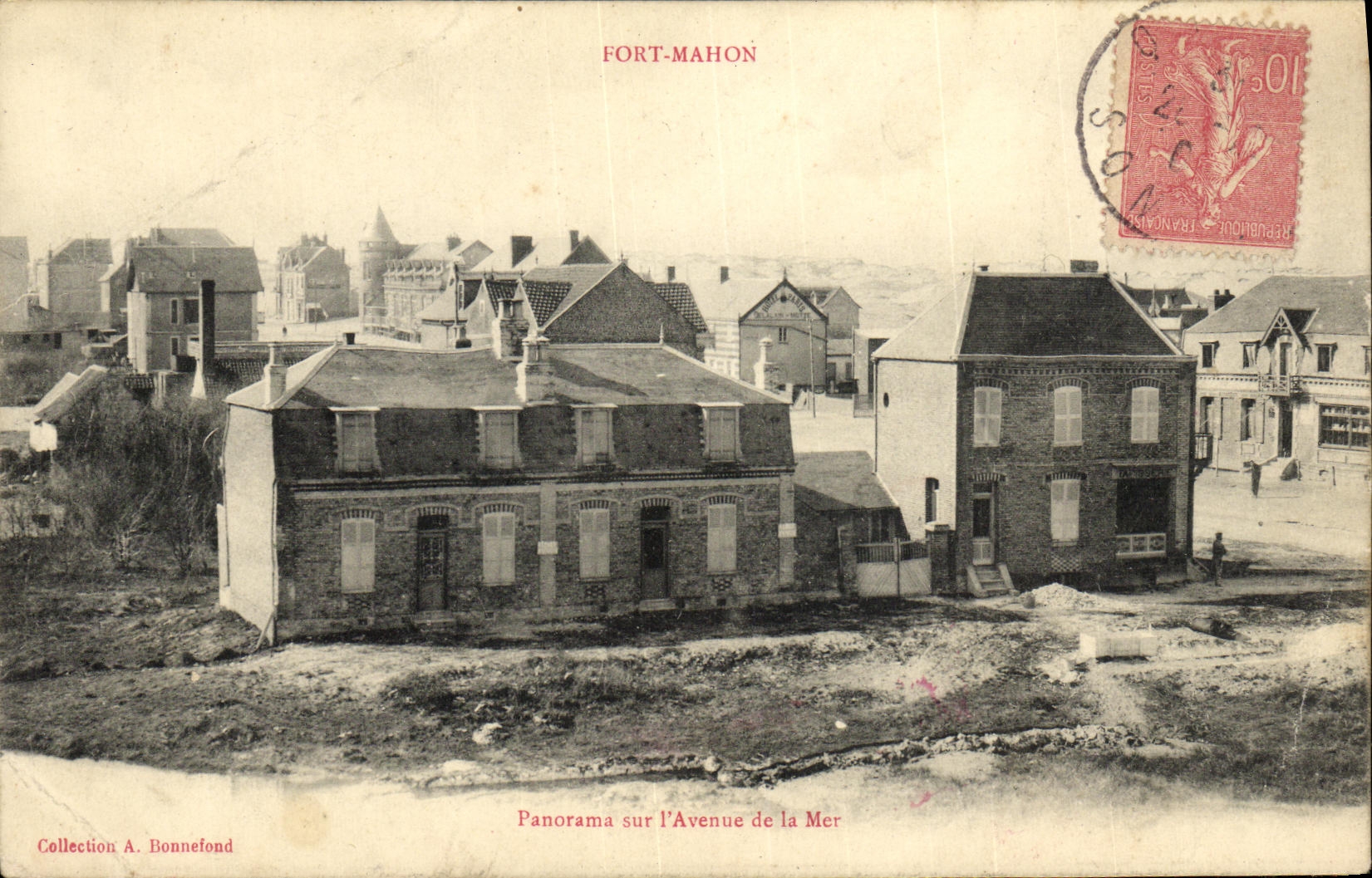CPA Fort Mahon Panorama sur l avenue de la mer