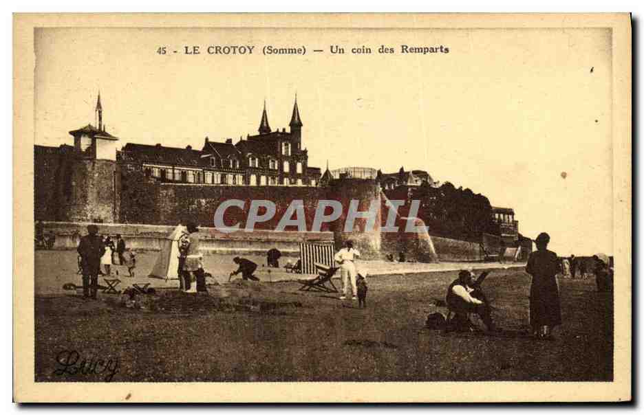 CPA Le Crotoy Un Coin des Remparts