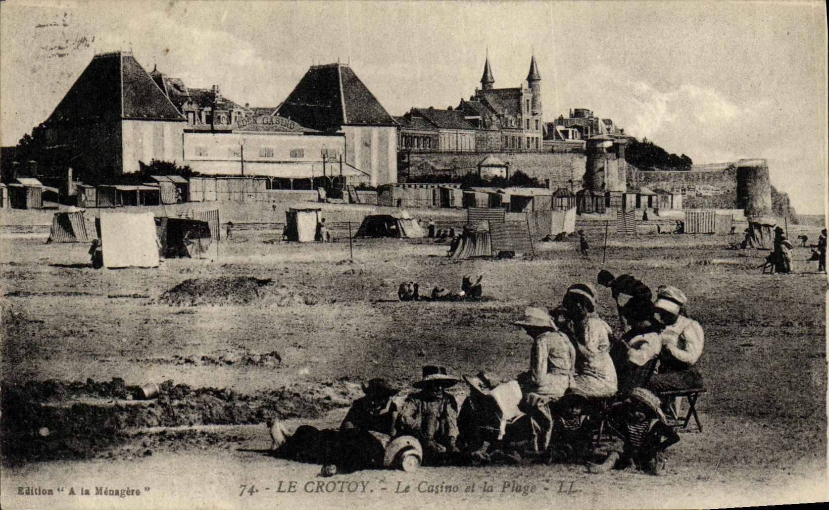 CPA Le Crotoy Le casino et la plage 