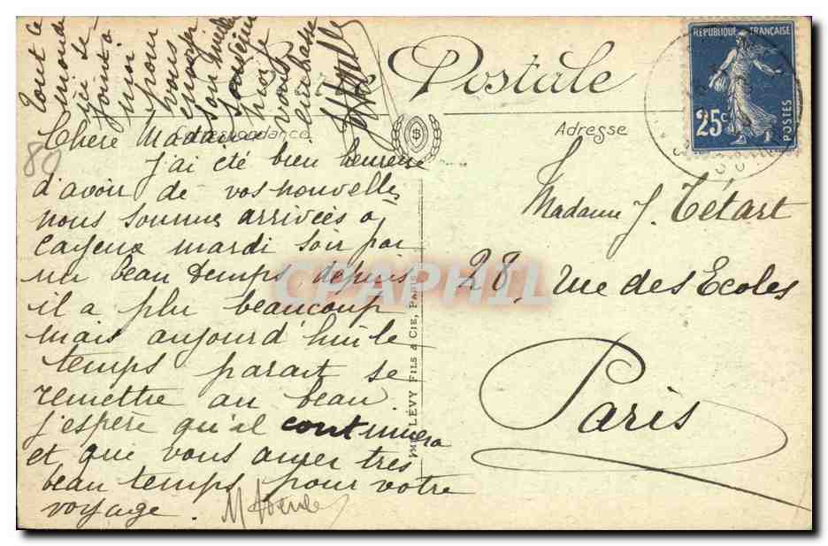 CPA Cayeux Sur Mer Brighton et la Foret — Back