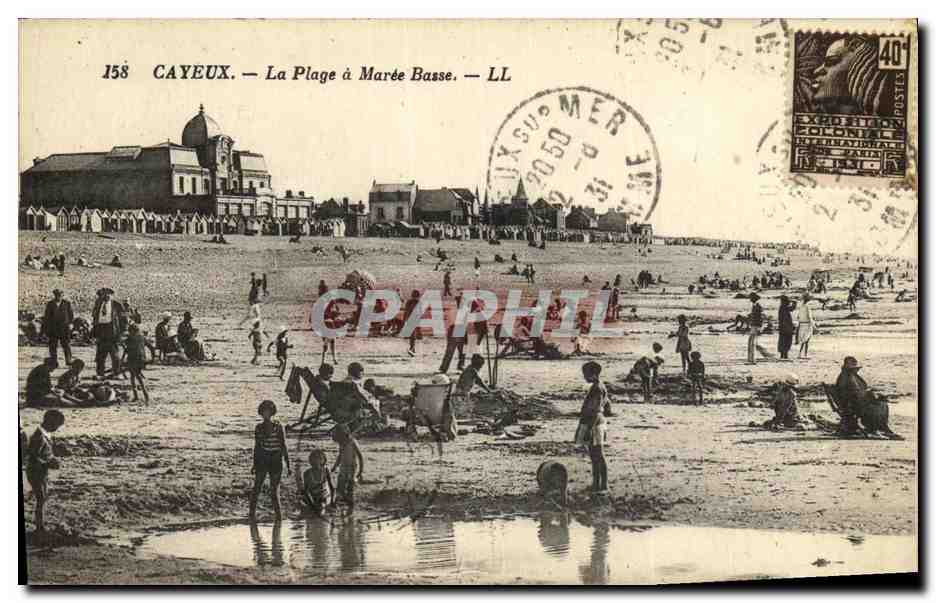 CPA Cayeux La Plage Maree Basse