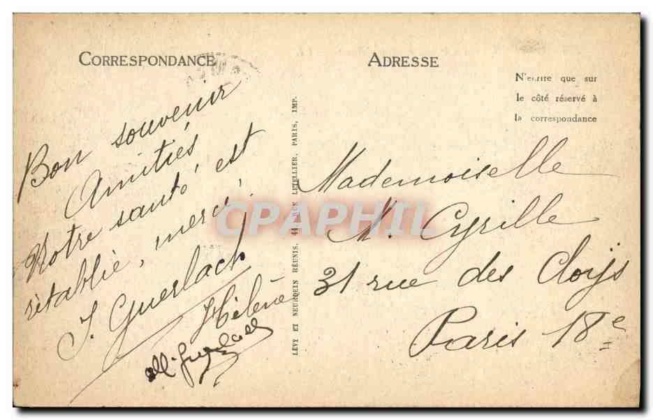 CPA Cayeux La Plage Maree Basse — Rückseite
