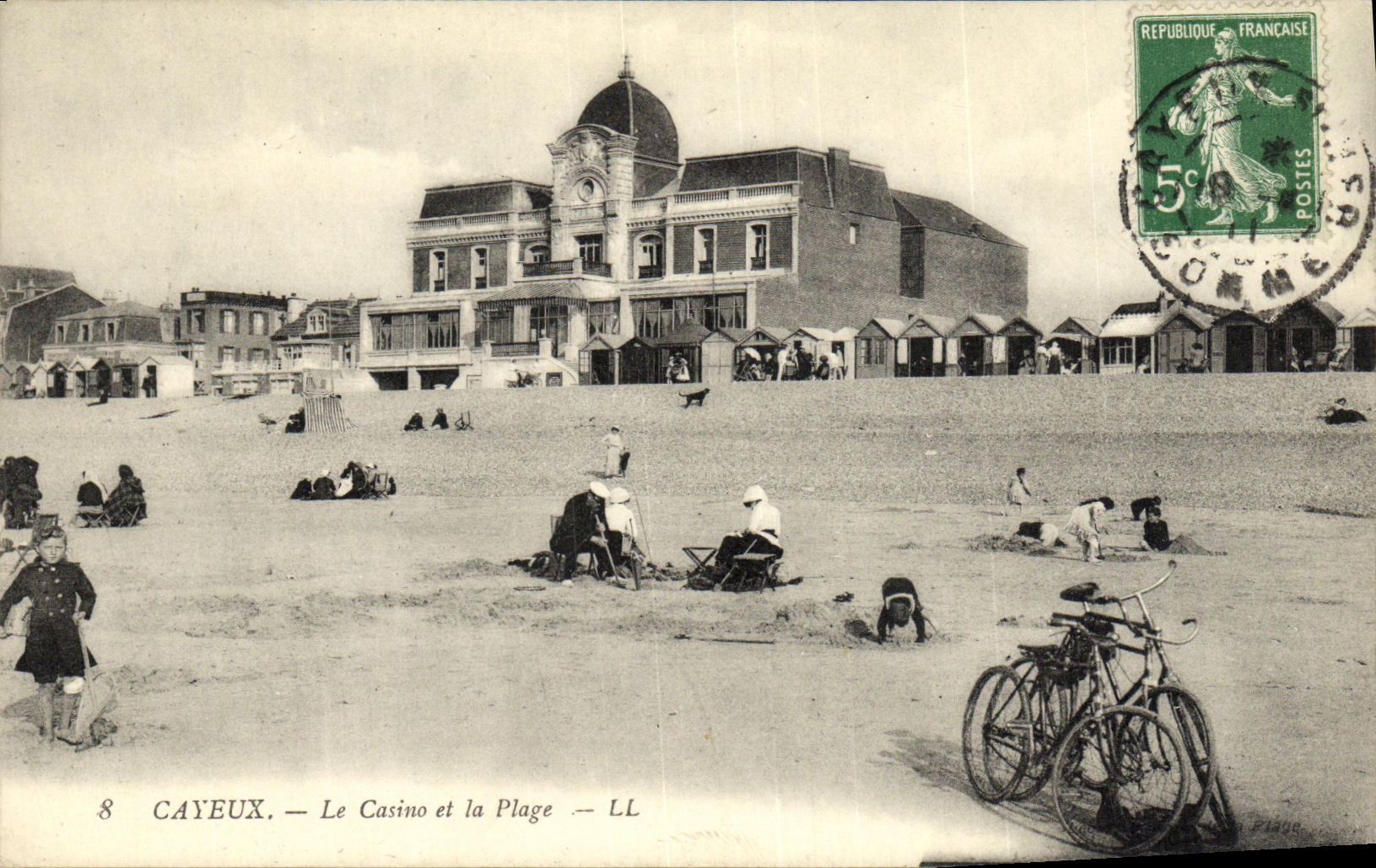 CPA Cayeux Le Casino et la Plage