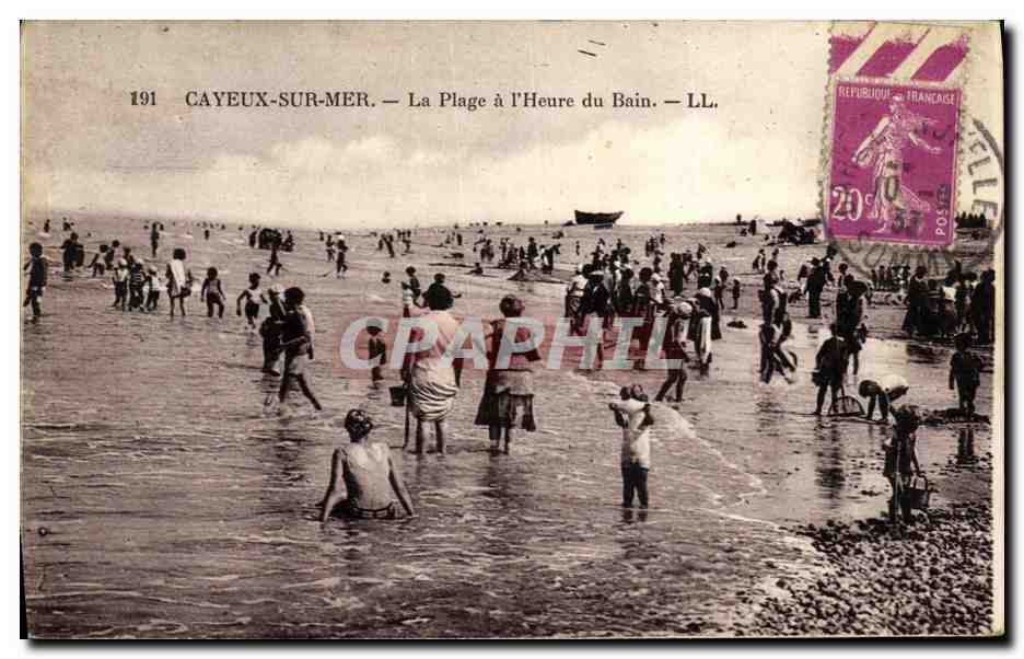 CPA Cayeux Sur Mer La Plage a L Heure du Bain