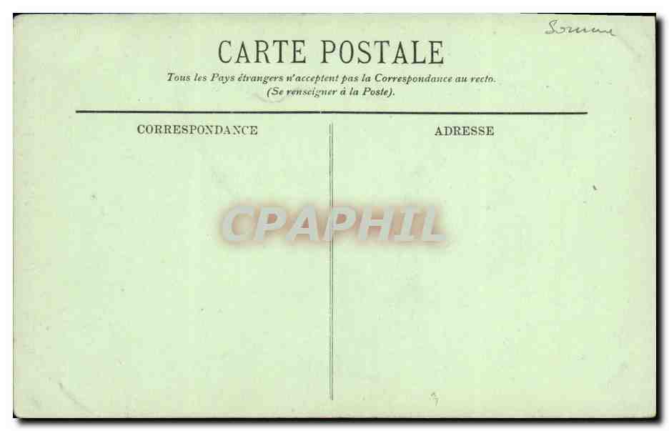 CPA Abbeville L Eglise Saint Vulfran Le Grand Portail  — Back