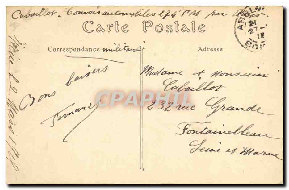 CPA Abbeville Vue Generale Prise du Mont Caubert — Back