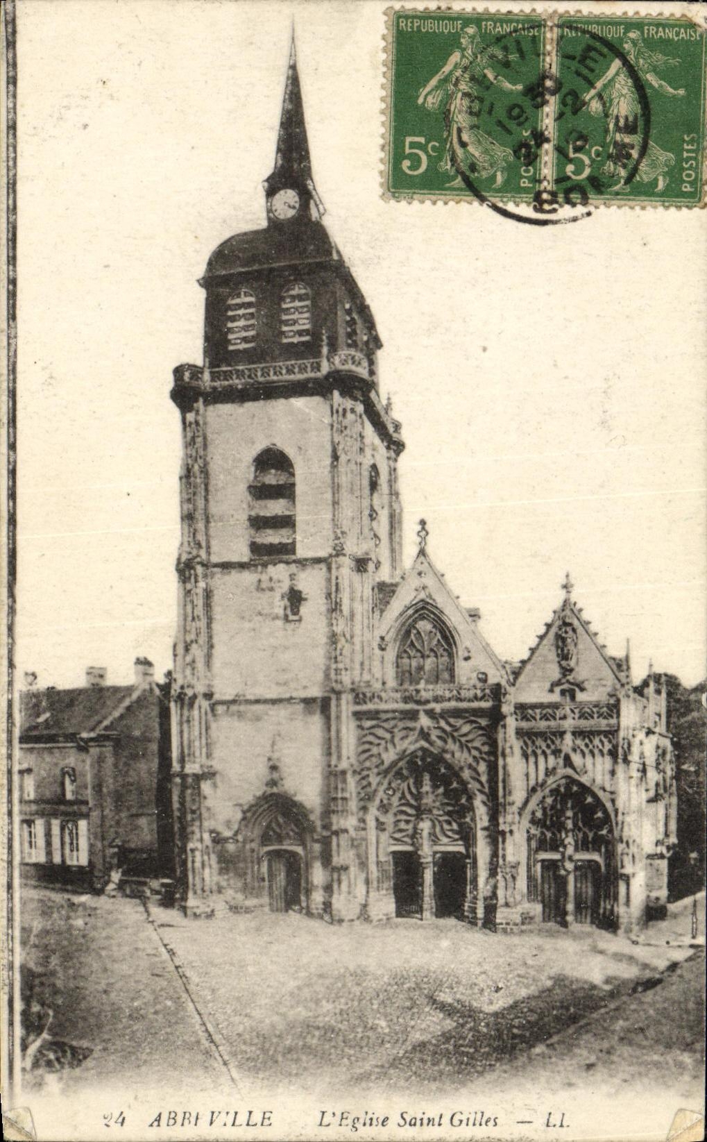 Abriville — L'Église Saint-Gilles — L.L.