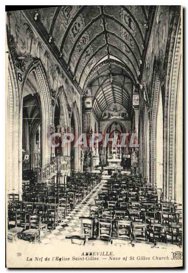 Abbeville. La Nef de l'Église Saint-Gilles — ND Phot.