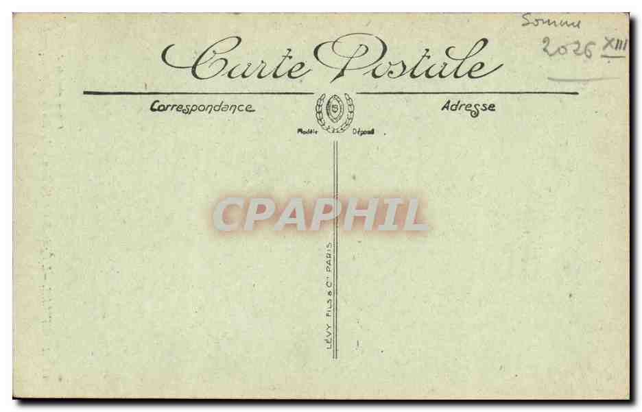 CPA Abbeville L Eglise Saint Vulfran Le Porche  — Rückseite