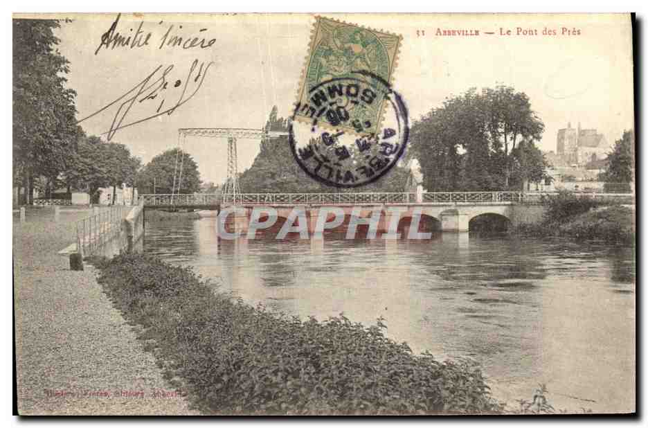 CPA Abbeville Le Pont des Pres