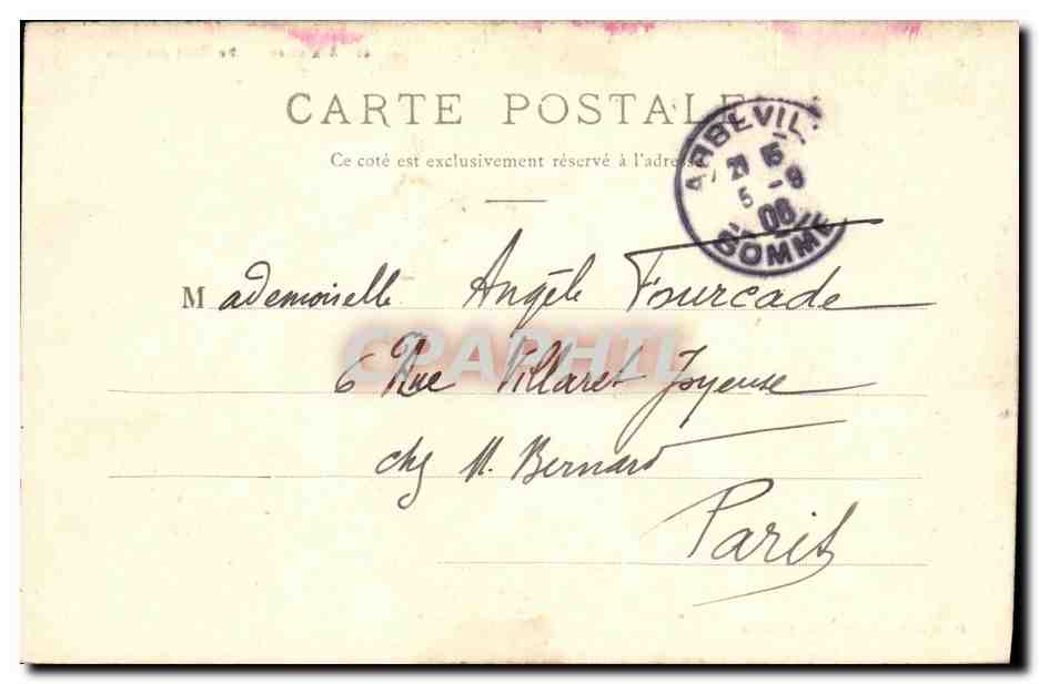 CPA Abbeville Le Pont des Pres — Rückseite