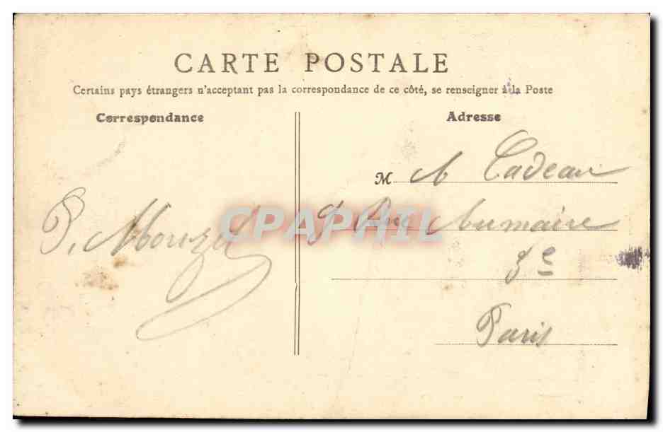 CPA Abbeville L Hotel Dieu — Back