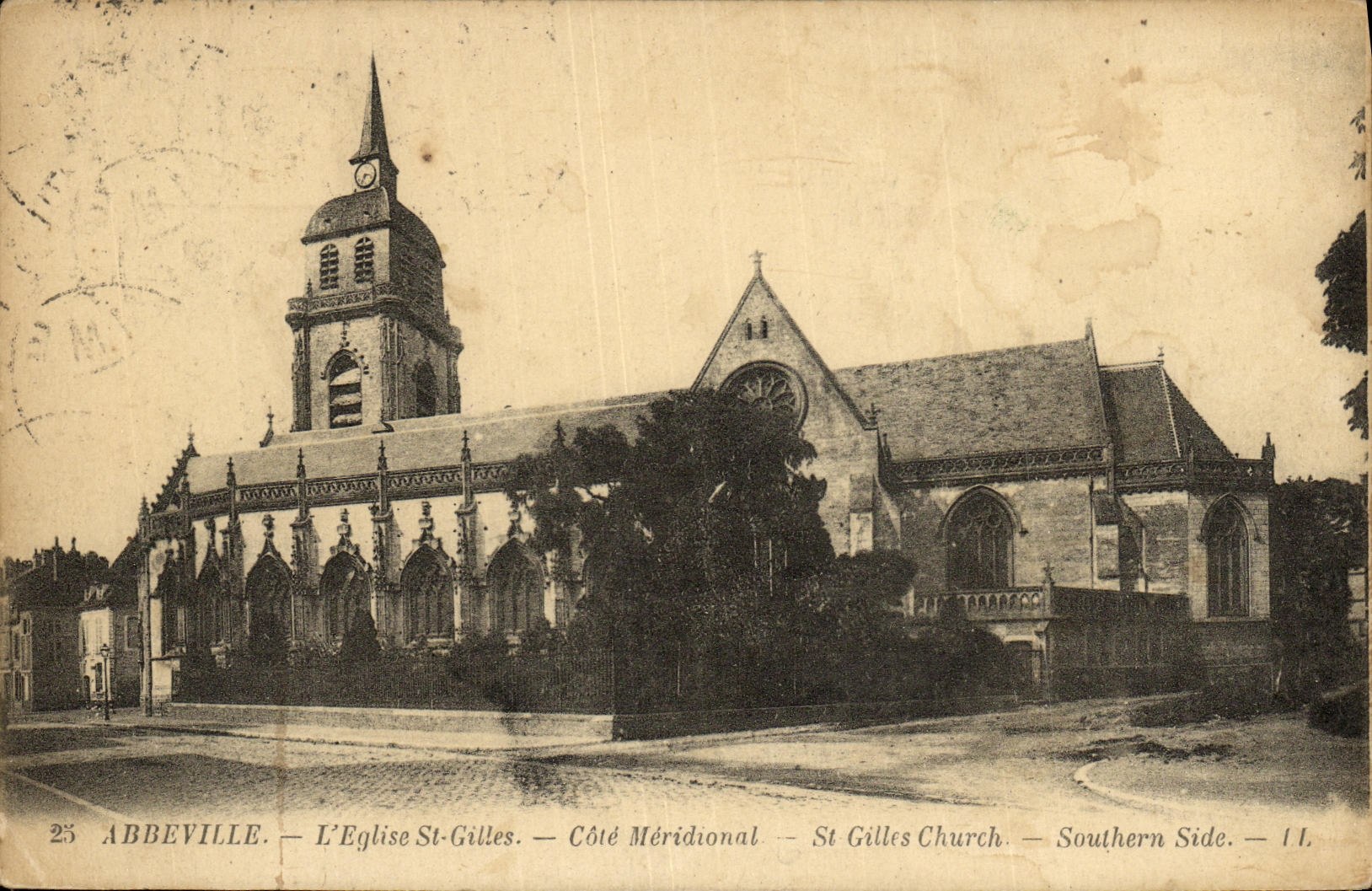CPA Abbeville Eglise Saint Gilles 