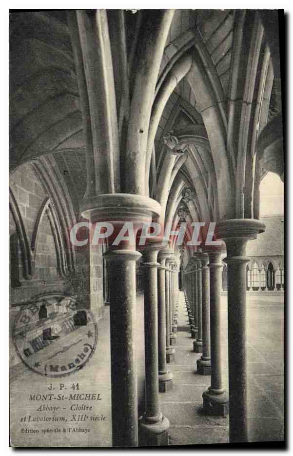 Mont-Saint-Michel — Klosterraum der Abtei des 13. Jahrhunderts — Sonderausgabe in der Abtei
