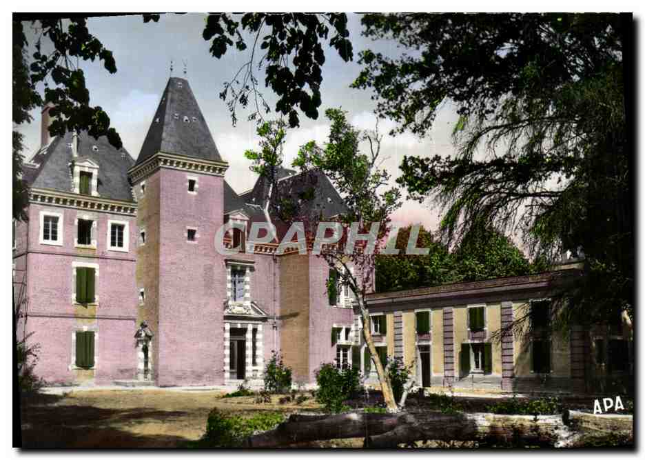 Château de Devant-la-Barre — façade principale côté sud — Sté des Cartes Postales APA - POUX